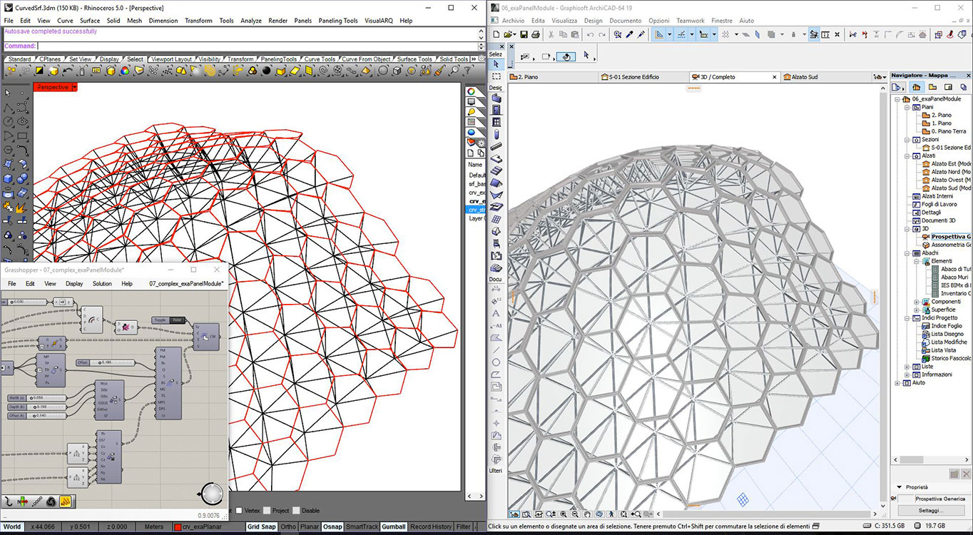 05 Grasshopper Archicad reticolare